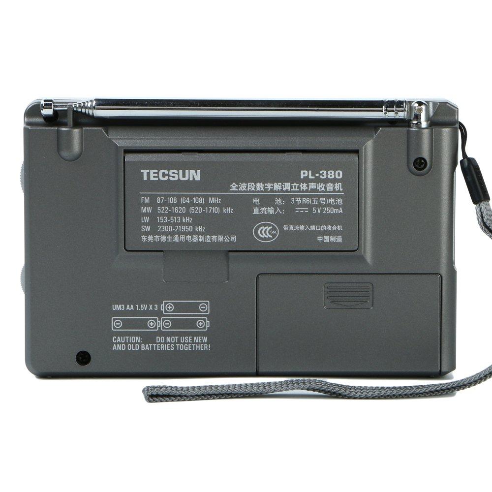 TECSUN Digital DSP krátkovlnné rádio Přenosný BCL přijímač FM World Band Receiver Paměť předvoleb stanic 550 10 tlačítek Měřič signálu USB Napájení ATS Auto