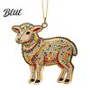 Decorative Hanging Ornaments for Tree 2PCS Christmas Goat Ornaments 2D Acrylic Festive Party Supplies Pendants Lightweight Holiday Home Decor