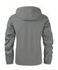 Men's Outdoor Windproof Waterproof Workwear Jacket - Autumn/Winter Mountaineering Coat, Machine Washable