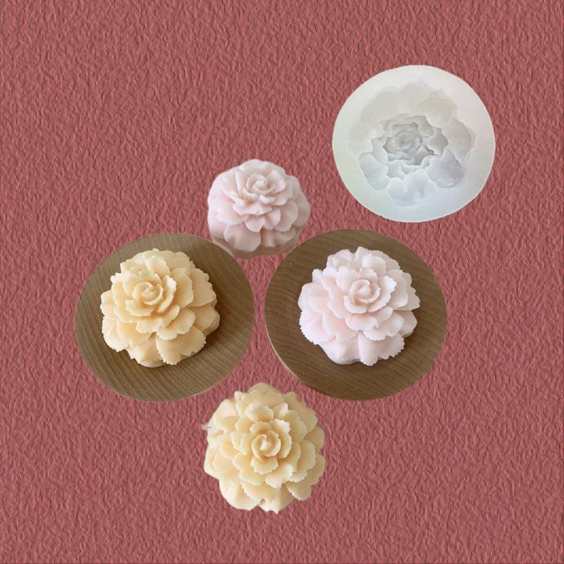 Carnation Silicone Mold for Candle, Flower Diffuser, Car Vent Decoration, and Cake Design
