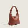 Ins Korean Bag Women's Solid Color Gentle Lady Handbag Simple and Versatile Shoulder Bag Armpit Bag