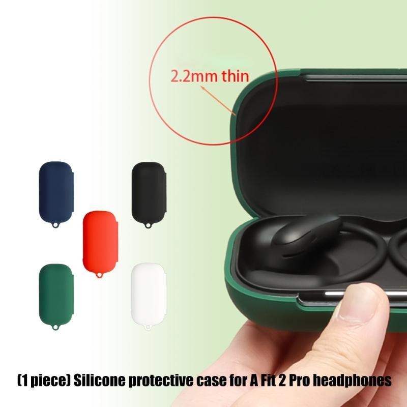 Soft Silicone Case Cover for AeroFit 2 Professional Earbuds Case Secure Grip Scratches Resistant Housing Skin