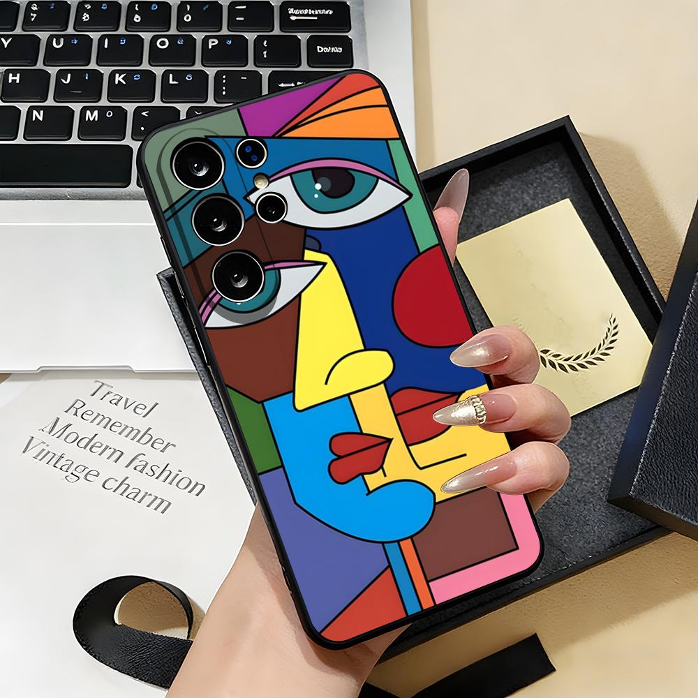 Kunstenaar Pablo-Picasso Telefoonhoesje Voor Samsung S26 S25 S24 FE S23 S22 S21 Plus S20 Ultra Note20Ultra Zwart Zacht Hoesje