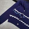 Autumn/Winter 2025 Wavy Logo Knit Cardigan – Casual, Loose, Versatile Top