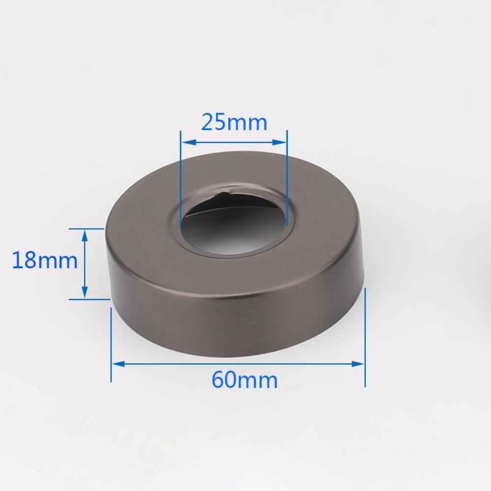 1PC Grey Black Stainless Steel Shower Arm Flange Replacement Wall Split Flange Faucet Decorative Cover Kitchen Accessories