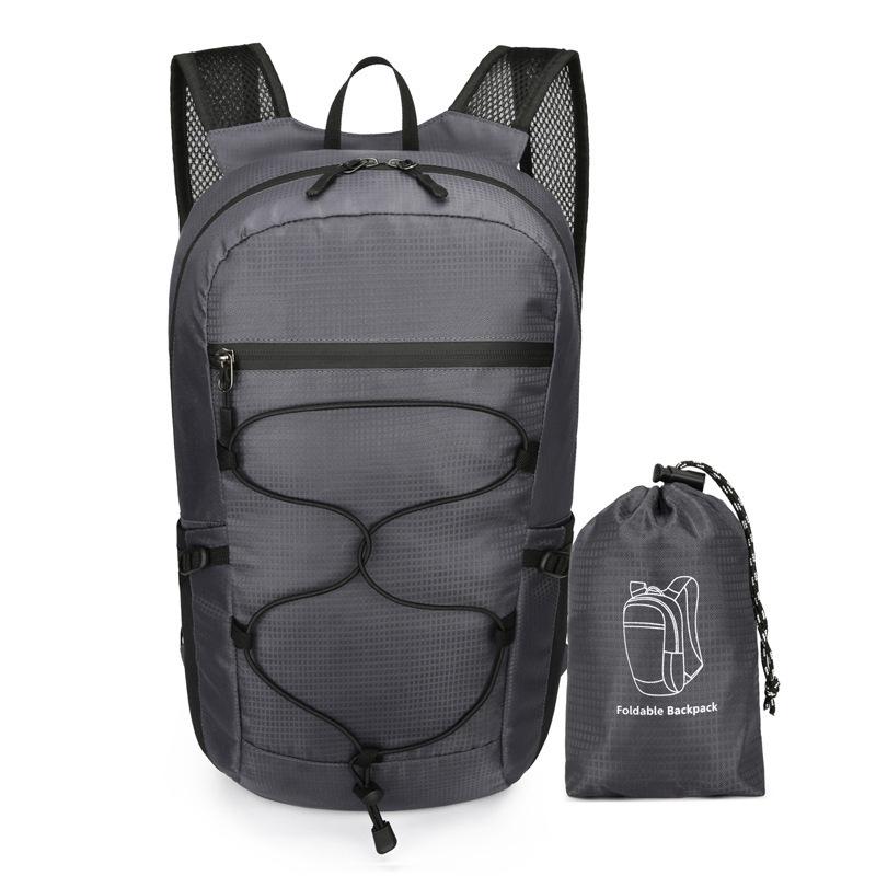 Lightweight Waterproof Folding Backpack for Outdoor Activities - Double Shoulder, Large Capacity