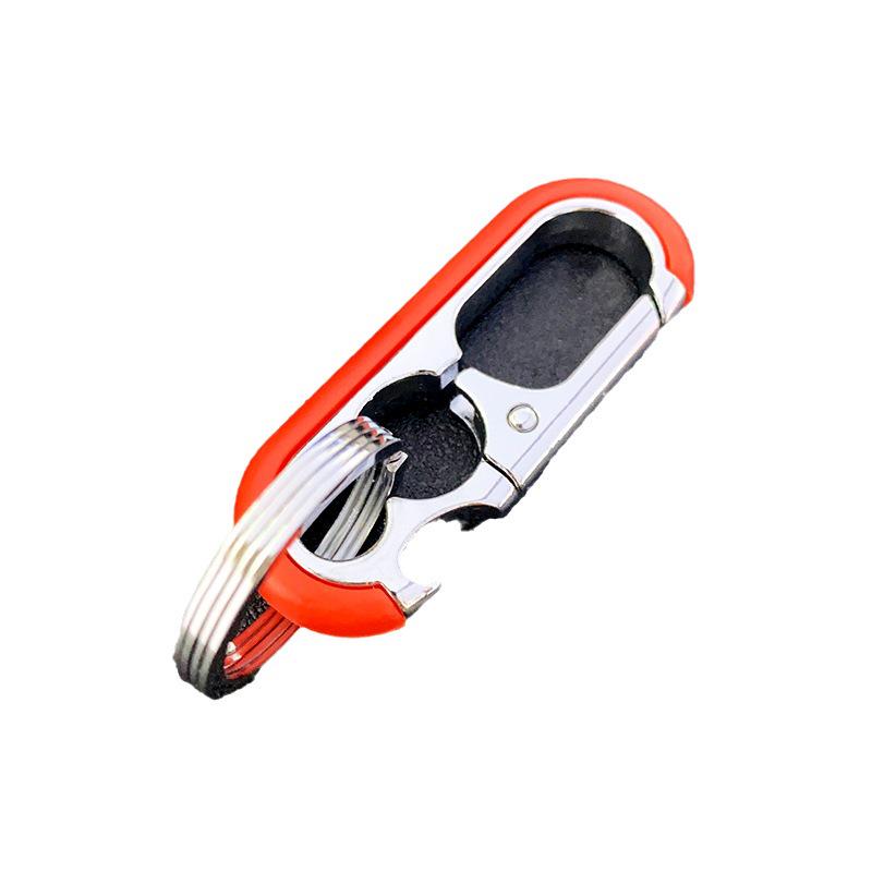 Multifunctional Metal Keychain Bottle Opener & Business Keyring Pendant Gift