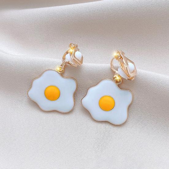 1 Pair Clip Earrings Bow Tassels Jewelry Non-piercing Rhinestones Drop Earrings Birthday Gifts