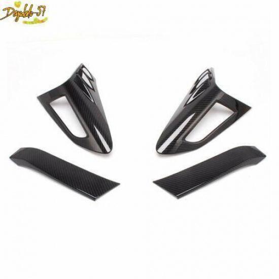 For 2016- Toyota CHR C-HR Carbon Fiber Rear Tail Light Lamp Cover Trim Decor