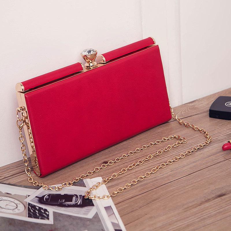 Reklamní jarní/letní nová banketní dámská taška s evropskými a americkými diamanty, módní jednoduchá diagonální