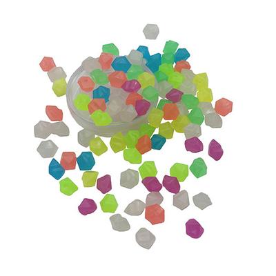 Lot de 50 pierres lumineuses d'extérieur qui brillent dans le noir pour décoration de jardin et aquarium