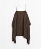 Masimodutti Ruffle Detail Strap Mini Dress