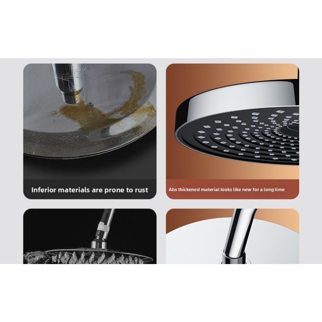 Top Spray Large Water Volume Pressurized Shower Showerhead, Pressurized Single Head Showerhead for Showering, Household Shower Showerhead