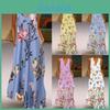 Elegante Abito Lungo Maxi Bohemia Senza Maniche da Donna per Feste Estive in Spiaggia in Taglie Forti
