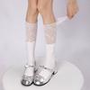 Purely desirable lace socks, ballet-style mid-calf socks with lace stitching jk Bowknot White Socks Lolita
