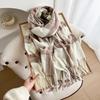 New Scarf Female Autumn and Winter Couple Classic Versatile Student Thickened Long Thermal Plaid Shawl Dual-purpose
