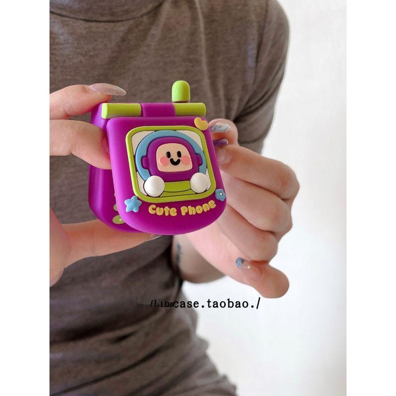 

Bluetooth Earbuds Case Airpodspro2 New Arrival Airpods1/2 Generation Earphone Sleeves Silicone Drop-Resistant Three-Generation Protective Case Apple AirPods 4 Flip mirror Bustus Lightyear