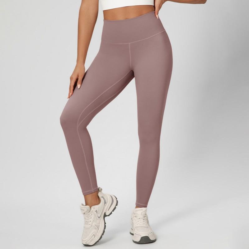 Womens High Waist Tummy Control Yoga Leggings Double-sided Brushed Fitness Pants Running Gym M193