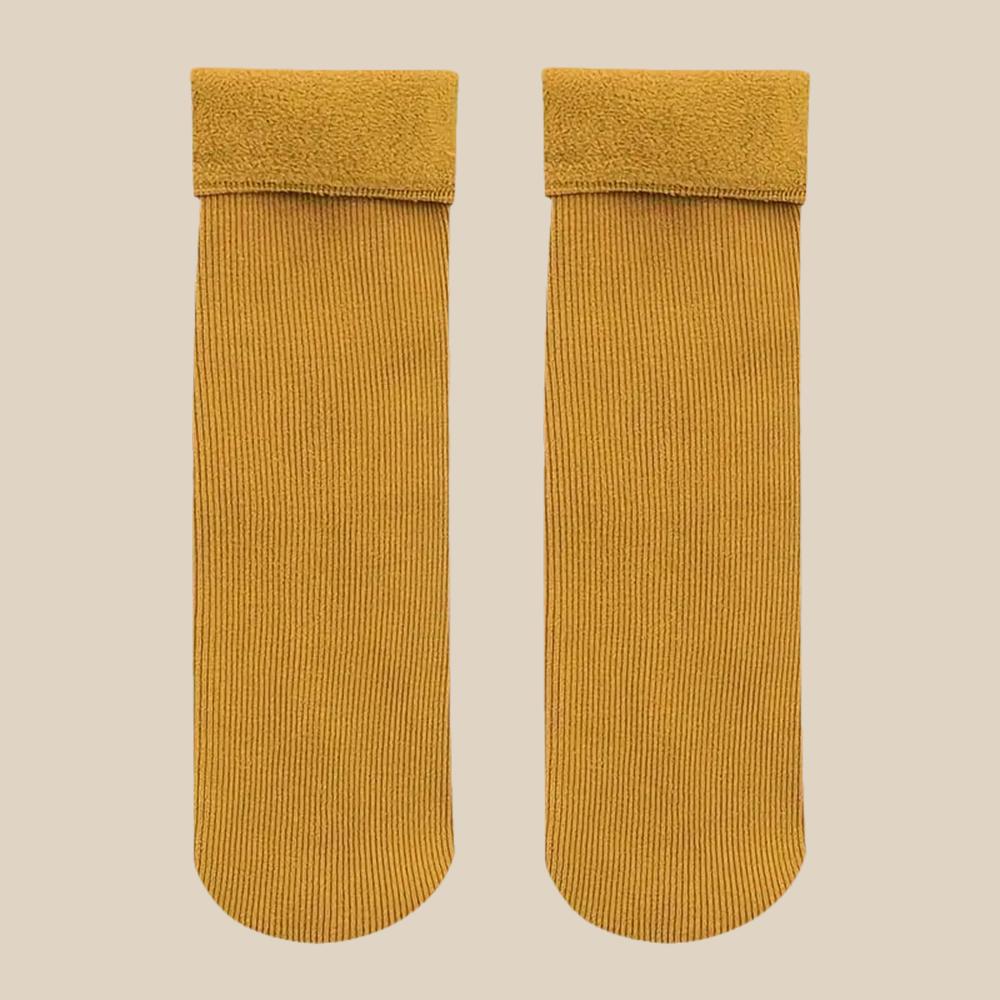 4 Pairs Winter Warm Solid Women Socks Thicken Thermal Socks Black Skin Seamless Snow Sock Unisex Socks