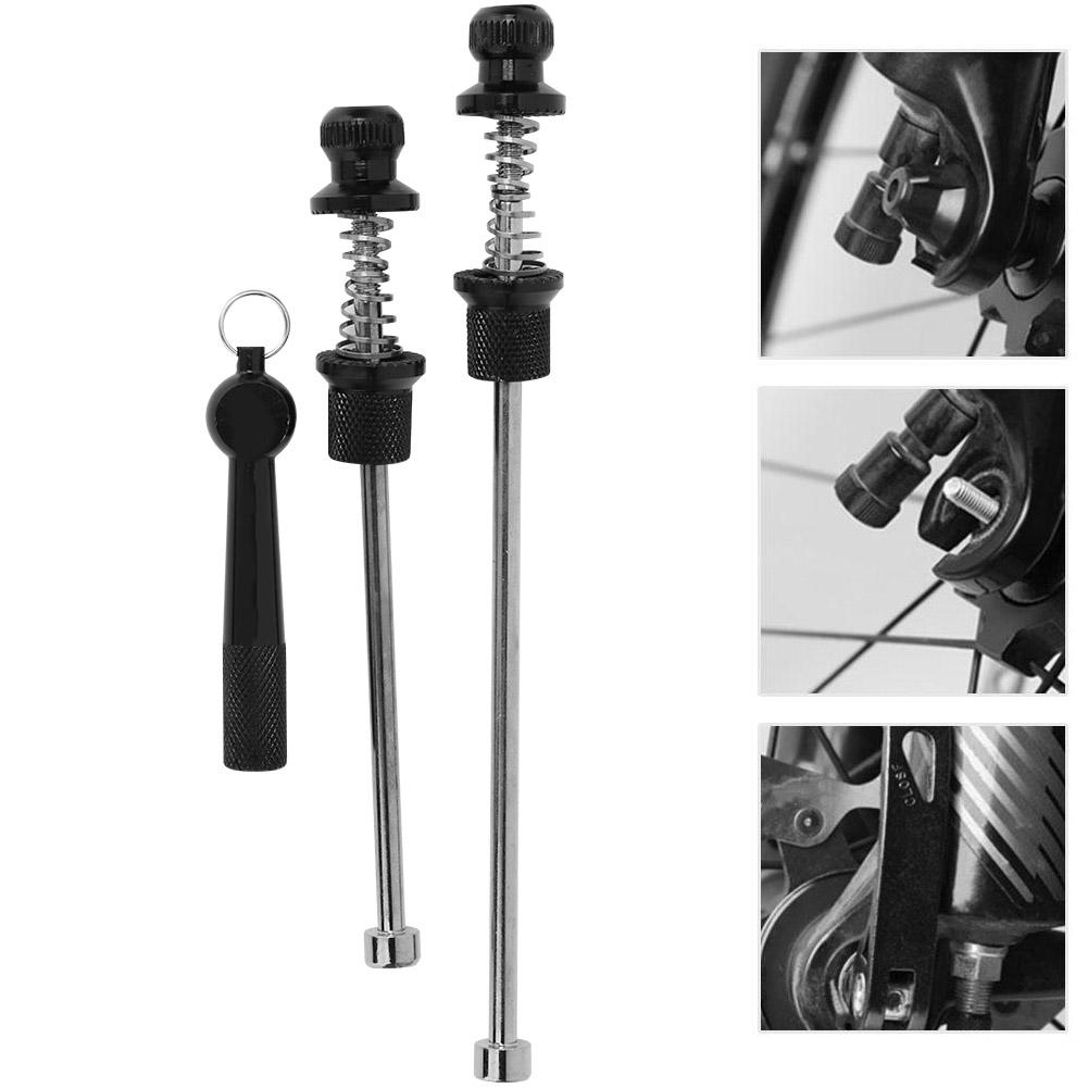 Mountain Bicycle Road Bike Wheel Locking Security Quick Release Anti Theft Skewer Set