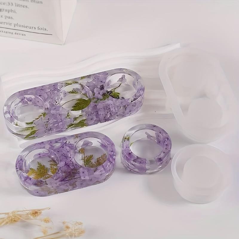 Kerzenhalter Harz Epoxidharz Silikonform Kerzenständer Heimtischdekoration Kreative Form DIY Schmuck Bastelarbeiten Gießform Werkzeuge