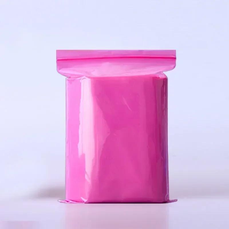 Цветной пакет из полиэтилена самозапечатывающийся толстый пластиковый пищевой водонепроницаемый затеняющий пакет для запечатывания пакет для хранения сухофруктов пяти злаков 4x5cm 500pcs розы красного 2990₽