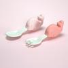 Baby Tableware Licking Spoon Baby Training Fork Spoon Children Short Handle Spoon Baby Food Supplement Infant Tableware