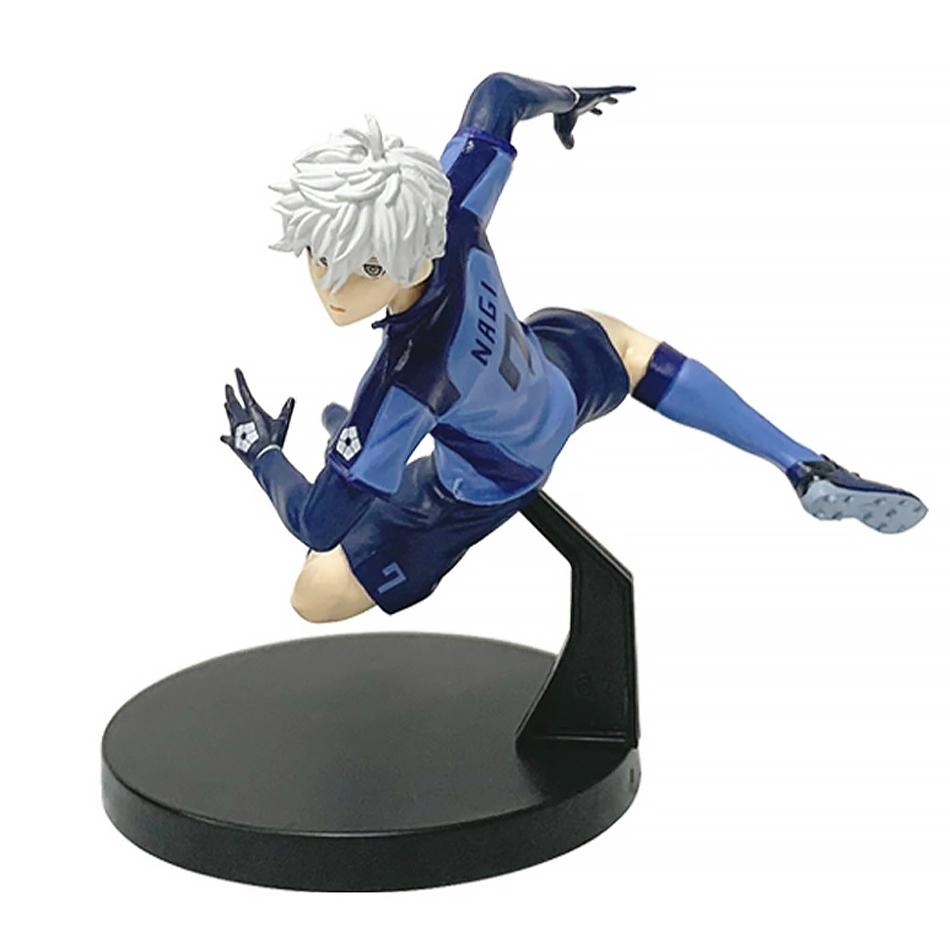 13CM Anime Blue Lock Nagi Seishiro Rin Itoshi Cool Pose Design Model Classic Style Desktop Ornament Anime Collection Gift