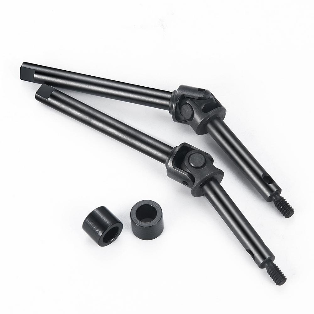 YEAHRUN 2PCS Steel CVD Front Axle Drive Shaft 48.5/52.5mm for 1:24 RC Crawler Car Axial SCX24 All Series Upgraded Parts