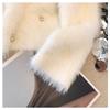 Autumn Winter Women Sweet V-neck Soft Furry Mohair Beading Knitted Sweater Christmas Short Pullover Tops