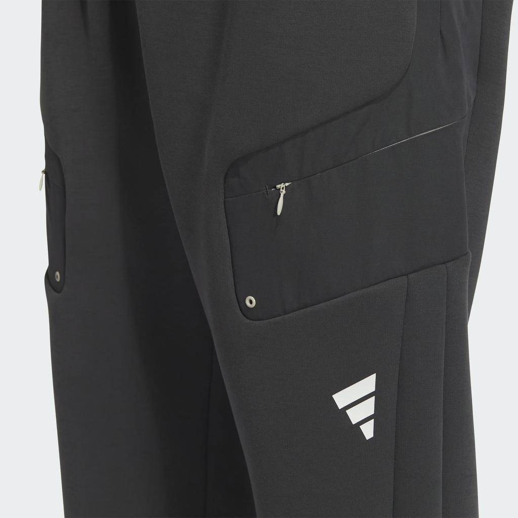 Adidas FW24 FUSTL P KN PT3 Solid Color Fashion Lace-Up Sports Comfortable Casual Pants Men Bottoms Carbon-Black JM6179