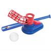 Baseball Pitching Machine Baseball Trainer Launcher Toy Foot-on with 3 Baseball & Baseball Bat for Boys and Girls