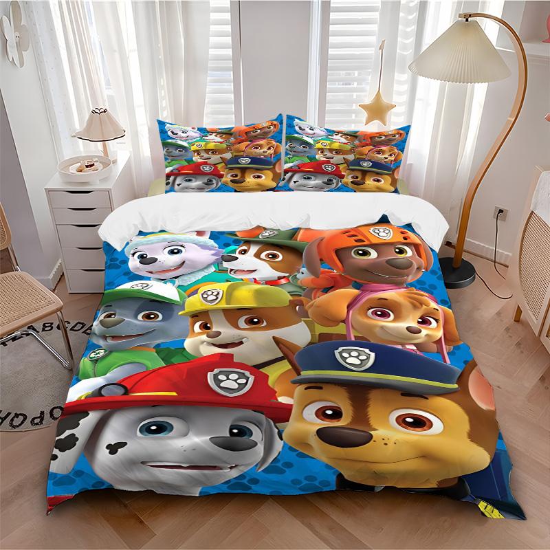 Paw Patrol Bedding 3 Piece Set Hd Print Duvet Cover Pillowcases For Teens Adult Bedroom Decoration Christmas Gift C9211930