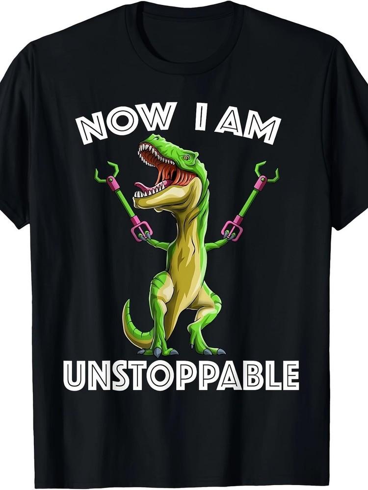 TRex Dinosaurier Nu Ben Ik Onstuitbaar T-shirt