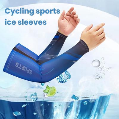 1 paio di maniche rinfrescanti per braccia, super morbide, traspiranti, anti-umidità, protezione solare, per sport all'aria aperta, per uomini e donne