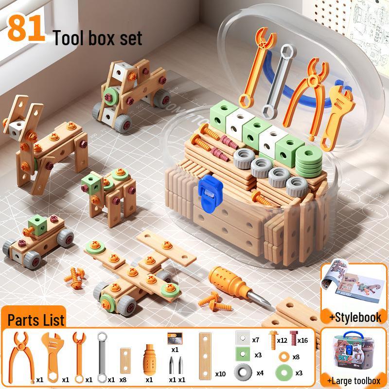 Children s Toolbox Set: Toy Assembly & Disassembly for Educational Focus Training, Ideal Gift for Kids