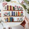 1Pc DIY Embroidery Starter Kit Cross Stitch Kits for Beginners Bookshelf Pattern
