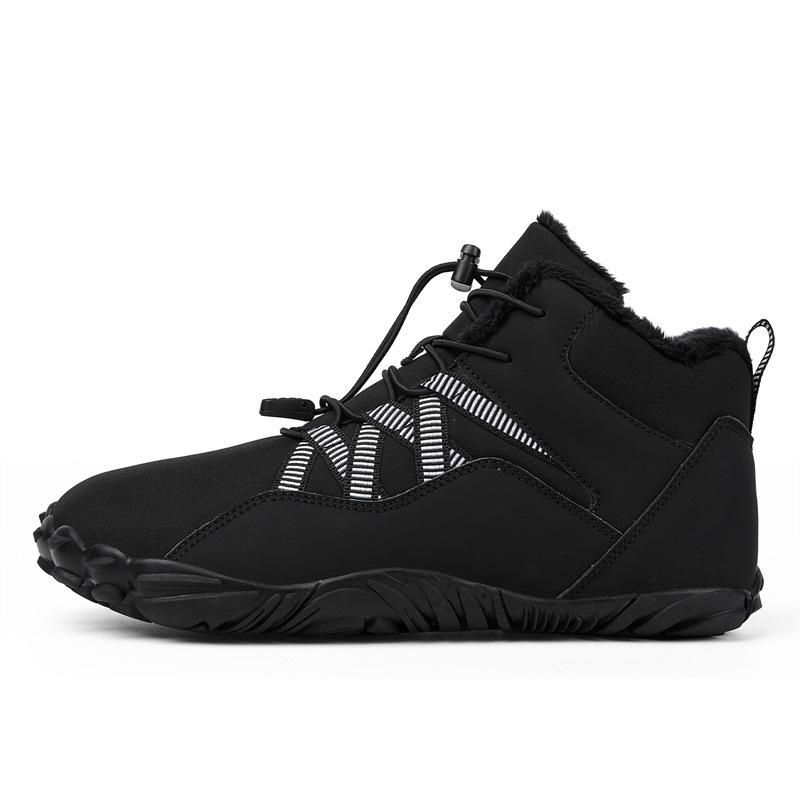 Men's Large Size Winter Warm Snow Boots Plush Lining Waterproof Ankle Boots Anti-slip Outdoor Shoes Hiking Mountaineering Sports Boots