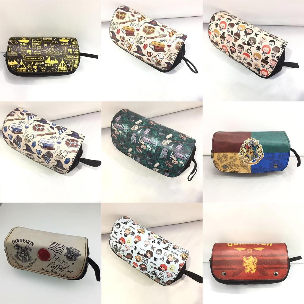 Harry Potter Zip Wallet Men Women Pu Leather Animal Pattern Card Compartments