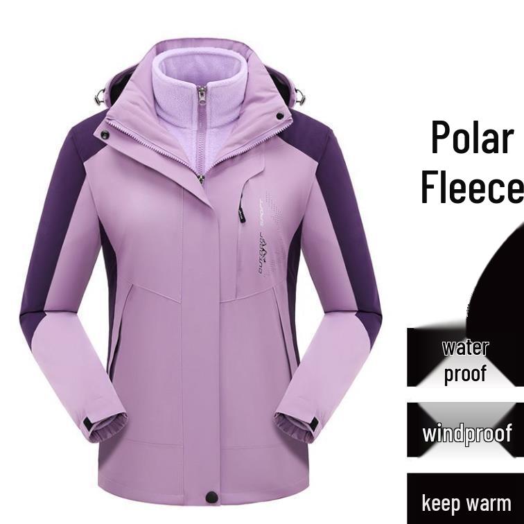 

Новый съемный ветрозащитный костюм для пар для занятий спортом на открытом воздухе, пеших походов и кемпинга - Теплый и ветронепродуваемый 5XL Men s - 165-180 jin