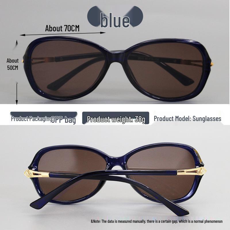 2025 Women's High-End Crystal Sunglasses with Tea-Colored Lenses and Full-Frame Protection