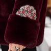 Autumn/Winter Maternity Velvet Jacket, Imitation Mink, for Middle-Aged & Elderly Women - Chinese Style Grandma's Thickened Cotton Padded Coat
