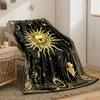 Mystical Sun and Eye Design Blanket for All Seasons Blanket Lunch Break Throw Gift