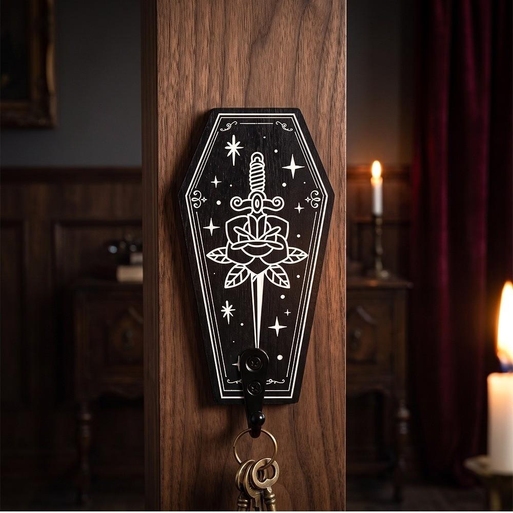 Wooden Wall Mounted Hook Star Moon Wall Hanging Hooks Characterful Key Holder  Hallway