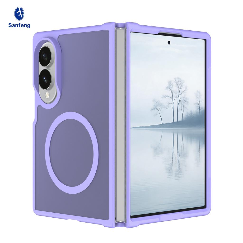 New Samsung ZFold8ultra Folding Anti-drop Mobile Phone Case Magnetic Skin Sense Fold7 Protective Case Wholesale