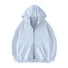 Women's Casual Color Zip-Up Hoodie Sweatshirt for Everyday Wear