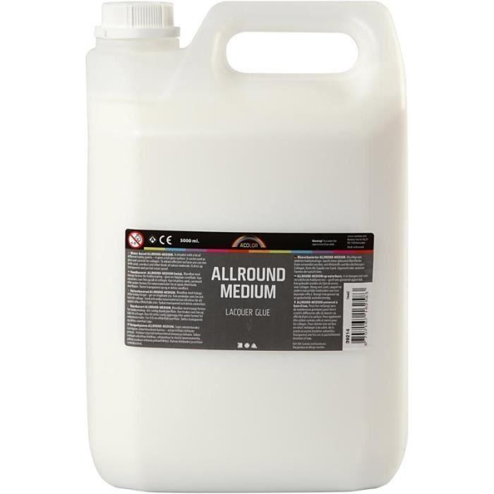 Universal Medium - A-Color - 5 L - Varnish and Glue - Water-resistant - For Adults