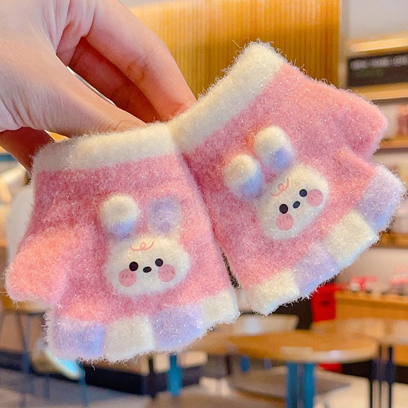 

Теплые зимние перчатки с полупальцами для малышей от 1 до 3 лет – милый дизайн для мальчиков и девочек 1-3 years old