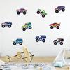 Cute Cartoon Vehicle Wall Sticker Children's Bedroom Background Decorative Sticker