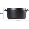 Сковорода Le Creuset Doufeu овальная 32 см чёрная (25084320000460)
